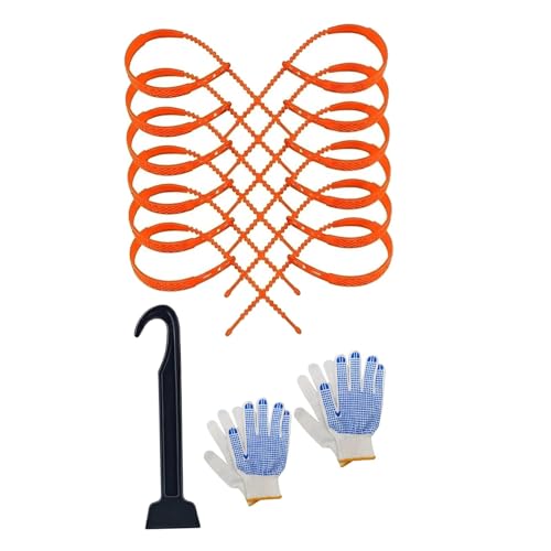 Milageto 12 chaînes à Neige génériques pour Voiture, antidérapantes, pour la Boue et la Neige, en Nylon, Accessoires pour SUV et Pick Hiver.