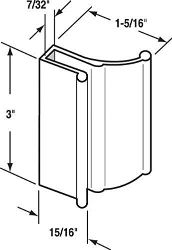 CRL Chrome Tub Enclosure and Sliding Shower Door Pull Handle - Thumbnail 3