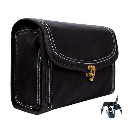 THE BIKERZ Side Bag for Motorcycle | Side Bag for Bike | Universal Saddle Bag Waterproof/Bag for Royal Enfield / (Black with Clamp)
