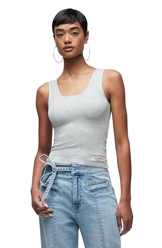 Débardeur à encolure dégagée premium Hudson finitions minimalistes et coupe ajustée chic