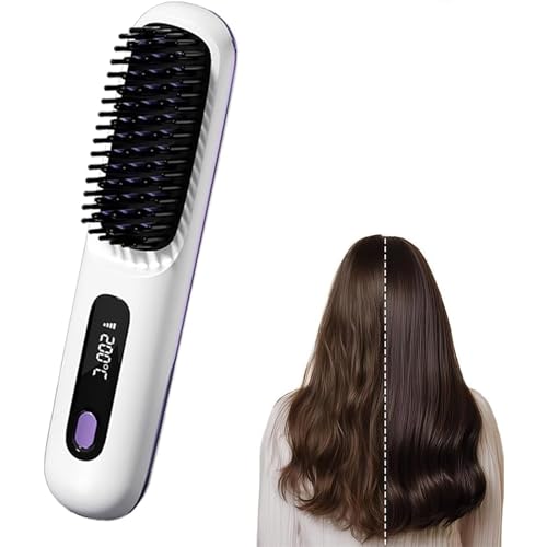 Mini plancha de pelo ERICAT con pantalla LED y ajuste de temperatura miniatura 1