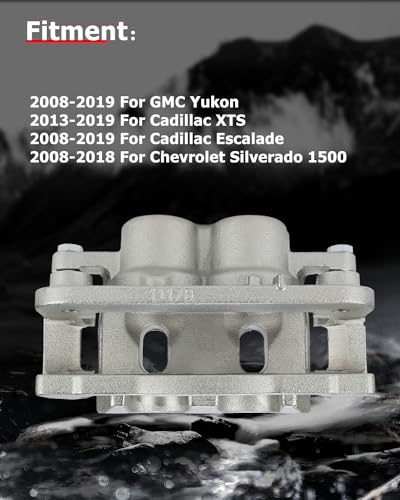 Image of cciyu Front Left & Right Brake Calipers Assembly w /Bracket 18B4919A 18B4918A For Cadillac 2008-2020,For Chevy 2008-2020,For GMC 2008-2020