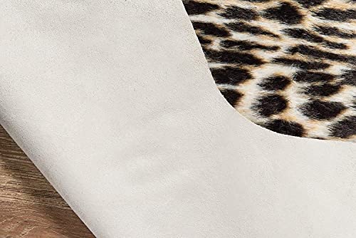 Huichenxing2021Furstore Faux Cheetah Area Rug Animals Printed Hide Mats Leopard Faux Hide Area Rug 5.2Ft X 6.5Ft/ 63 X 78.7Inch / 160 X 200Cm #TOP7