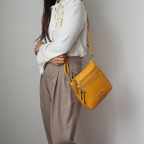 Image of MKF Collection Crossbody Bag for Women, Vegan Leather Expandable Messenger Purse, Pocketbook Handbag Shoulder Bag by Mia K