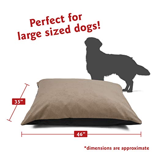 Image of Majestic Pet Rectangle Large Dog Bed Washable - Non Slip Comfy Pet Bed - Dog Crate Bed Super Value Pillow Dog Bed - Dog Kennel Bed for Sleeping - Dog Bed Large Breed 46 x 35 Inch - Villa Vintage