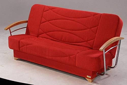 Double Sofa Bed Futon Symphonya 5 with Storage and Back Up Mechanism
