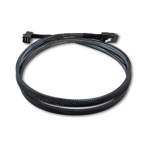 Câble Mini SAS HD SFF-8643 vers SFF-8087 coudé pour liaison RAID - 2