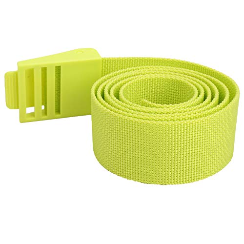 Xolsurg Diving Weights Belt Nylon Webbing Waist Belt Plastic Buckle 150CM Long for Divers (Yellow)