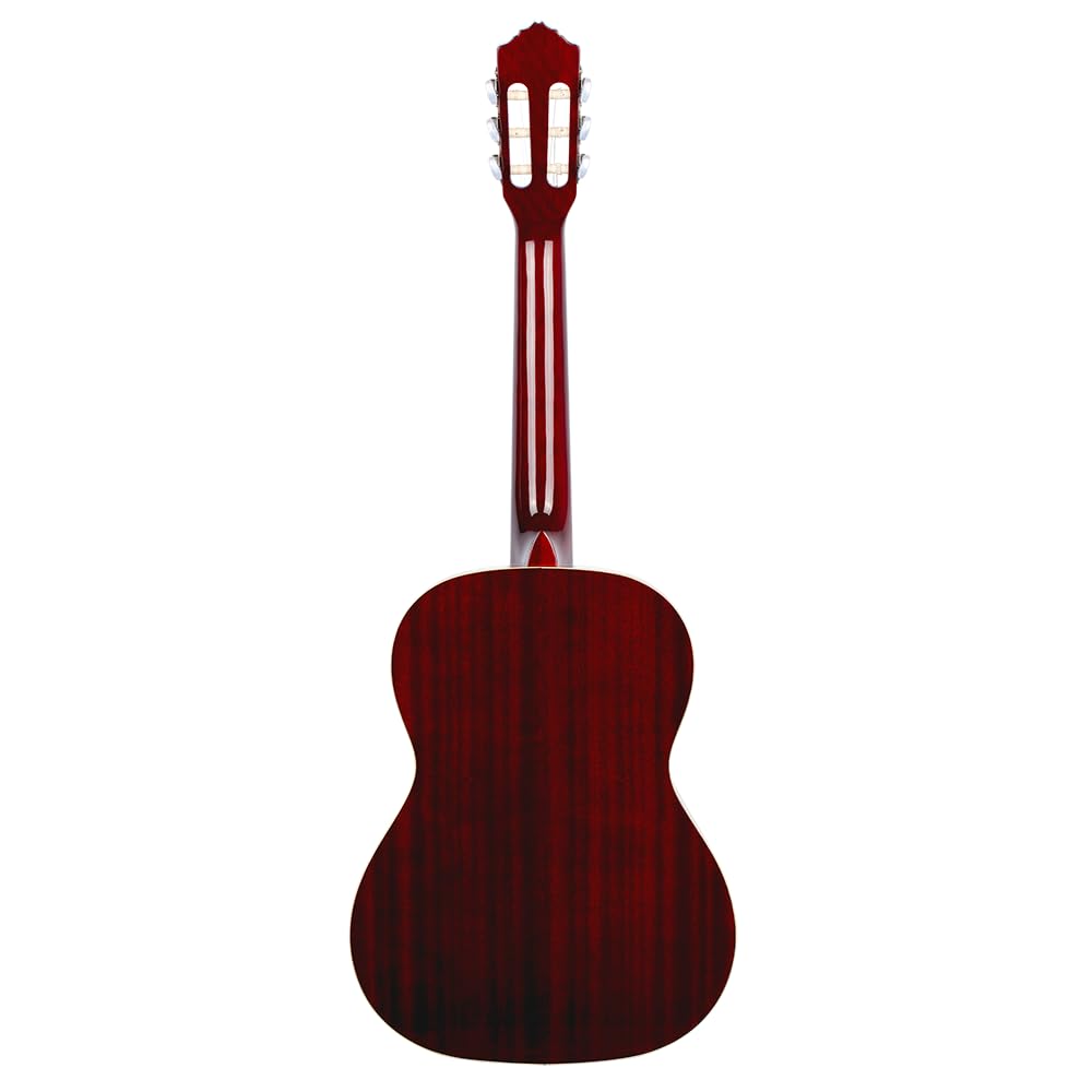 Ortega Guitars 7/8 Konzert Gitarre – Family Series – Inklusive Gig Bag – Fichte, Mahagoni, Rot (R121-7/8WR)
