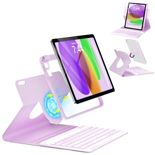 Image of Keyboard Case for iPad 10th Generation 2022 & A16 11th Generation 2025, 10.9 /11 Inch Detachable Wireless Keyboard Cover with Pencil Holder, 360 Rotatable, Folio Protective Case for iPad 11th /10th Gen