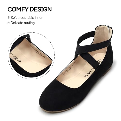 FLYFUPPY Girls Dress Shoes Mary Jane Shoes for Girl Ballet Flats with Ankle Strap2