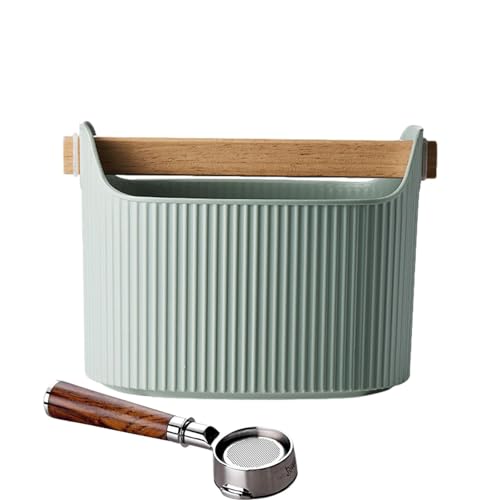 Kaffee-Klopfbox – Espresso-Klopfbox | 1300 ml abnehmbarer Espressoeimer | Abnehmbarer Espressoeimer mit Mülleimer | Rutschfester Schleifabfallbehälter, Kaffeesatz-Abfallbehälter, Klopfbox für Zuhause