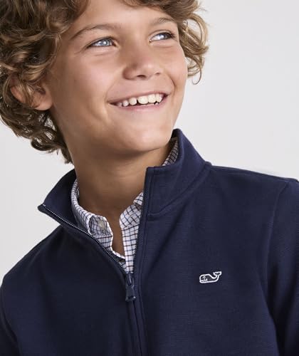 Image of Vineyard Vines Kids Saltwater Quarter Zip (Toddler /Little Kids /Big Kids)