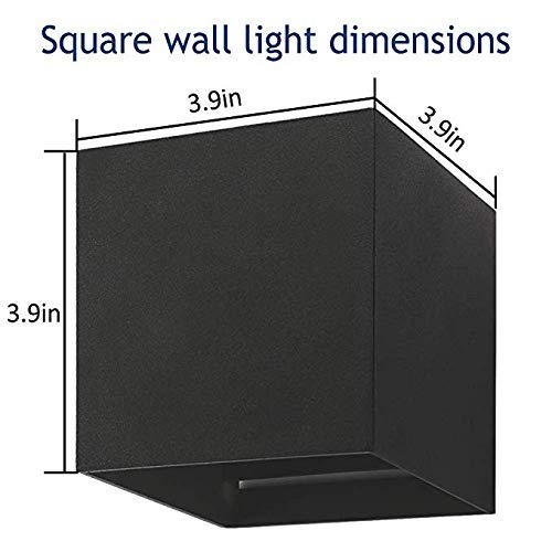 Applique murale LED 10W blanc chaud avec faisceau réglable IP65