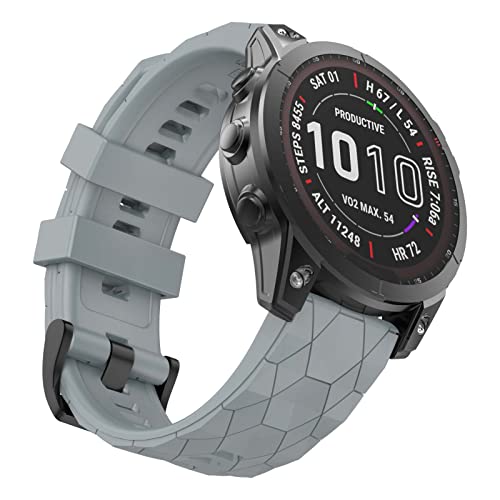 Correa compatible Garmin Fenix 7X 26mm silicona miniatura 1