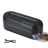 Rattenfalle Elektrisch,Elektrische Mausefalle für Wiederverwendbare, Elektronische Rattenfalle...