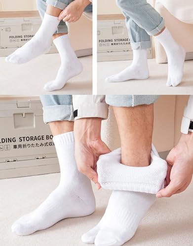 3 Pairs Men Boy Fuzzy V Socks Plush Warm Winter Sandal Split Two Toe Japanese Tabi Flip Flops Thickened3