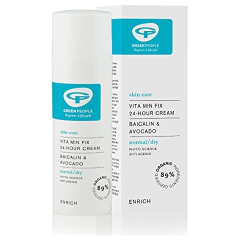 Green People Vita Min Fix 24-Hour Cream 50ml | Natural & Organic Face Cream | Day & Night Moisturiser with Squalane for Normal & Dry Skin | Paraben Free & Ethyl Alcohol Free | Cruelty Free & Vegan Cover