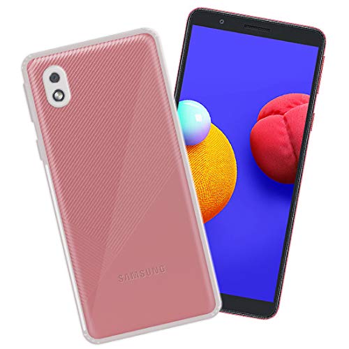 Image of Amazon Brand - Solimo Anti Dust Plug Mobile Cover (Soft & Flexible Back case), for Samsung Galaxy M01 Core (Transparent)