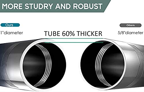 1 Inch Adjustable Grommet Curtain Rod-Black Curtain Rods For Windows 34 To 48" Drapery, Heavy-Duty Living Room Curtain Rod With 2 Brackets,Curtain Ring For Bedroom, Kitchen Outdoor Patio #TOP6