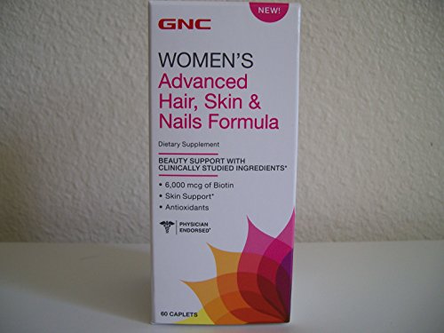 GNC Womens Advanced Hair, Skin Nails Formula 60 Caplets