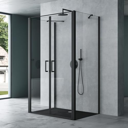 Mai & Mai Duschkabine U-Form Duschabtrennung 75x90 Duschkabine...
