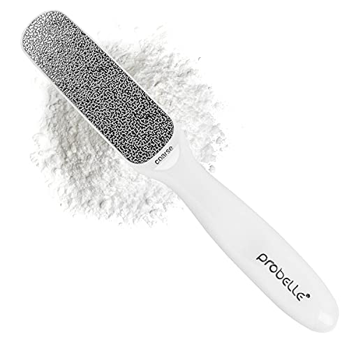 Image of Probelle Double Sided Multidirectional Nickel Foot File Callus Remover - Immediately Reduces calluses and Corns to Powder for Instant Results, Safe Tool (White)