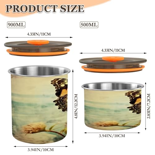 Envase de acero inoxidable hermético para café 900ml miniatura 2