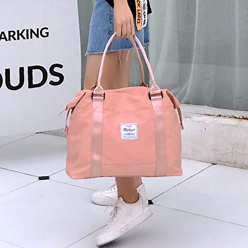 Womens Travel Bags, Weekender Carry on for Women, Sports Gym Bag, Workout Duffel Bag, Overnight Shoulder Bag Fit 15.6