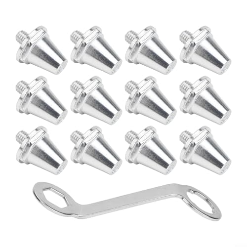 Aluminum Alloy Football Boot Studs 12pcs Set for Enhanced Grip in Sports Shoes (15mm)