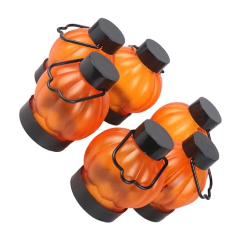 Lanterne citrouille Jack-o'-Lantern LED pour table et décoration Halloween - Lot de 6 pièces