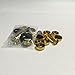 ETFBUY 24 Pcs Trumpet Parts Kit Spit Valve Cork Pad Abalone Shell Finger Buttons Spring