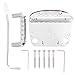 Grcfumo Tremolo Vibrato Tailpiece Bridge Set, Electric Guitar Tremolo Assembly, Guitar Replacement Parts for Repairing and Replacing
