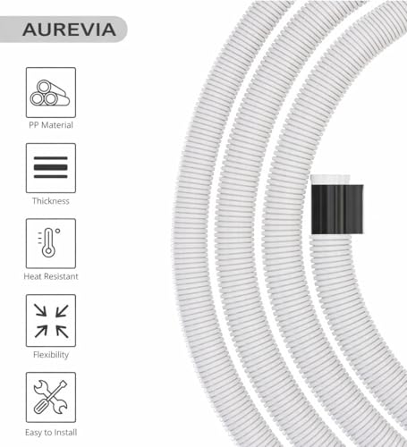 Image of AC Drain Pipe 3 Meter for Air Conditioner Water Outlet | Durable & Flexible PVC Pipe | Compatible with Split AC & Window AC