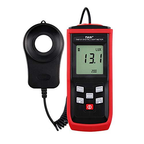 MeterTo Handheld Split Digital illuminometer Light Lux Meter Photometer, 0~100000Lux, Brightness Meter LUX/FC MAX MIN Value Hold