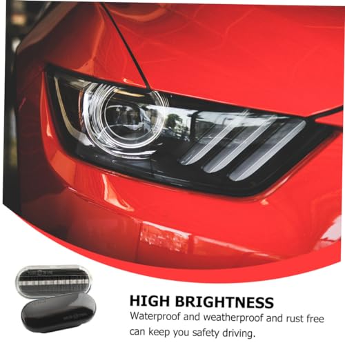 BUGUUYO 2 Peças De Luzes De Neblina De Sinal De Mudança De Direção De Água Corrente Para Caminhões L