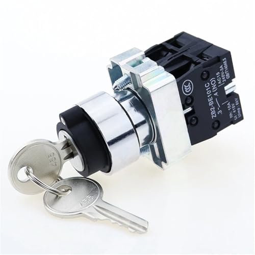Interruptor de llave 22mm selector rotativo para panel eléctrico de automatización 5