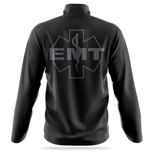 EMT Soft Shell Jacket - USA Patriotic Apparel - Poly & Spandex Blend for Odor Free & Moisture-Wicking Comfort2