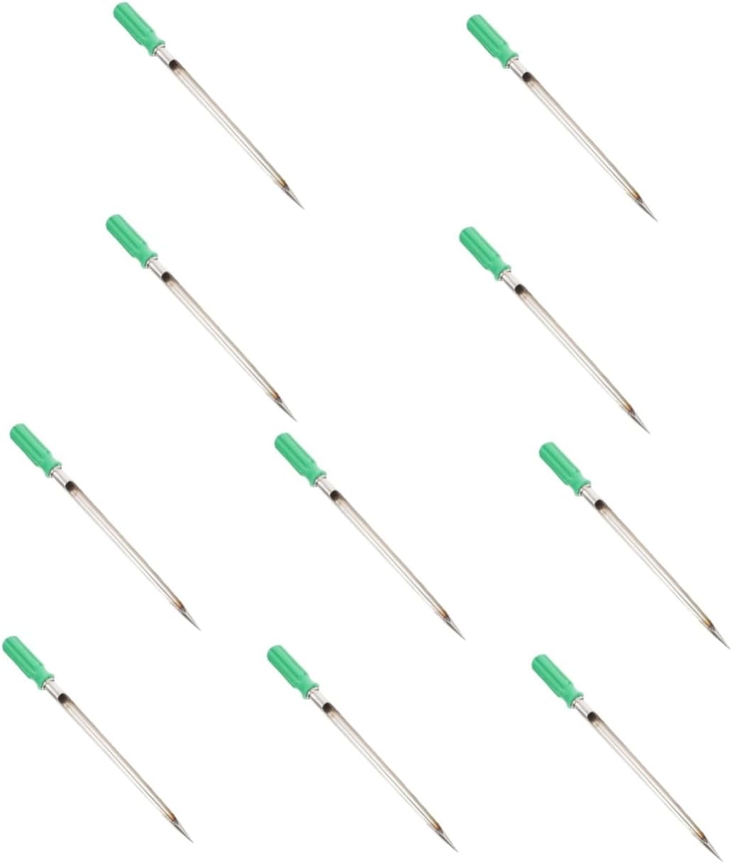 BESPORTBLE 10pcs Plastic Handle Grain Sampler Portable Corn and Rice Sampling Tool Stainless Steel Probe for Testing and Inspection for Farmers and Laboratories