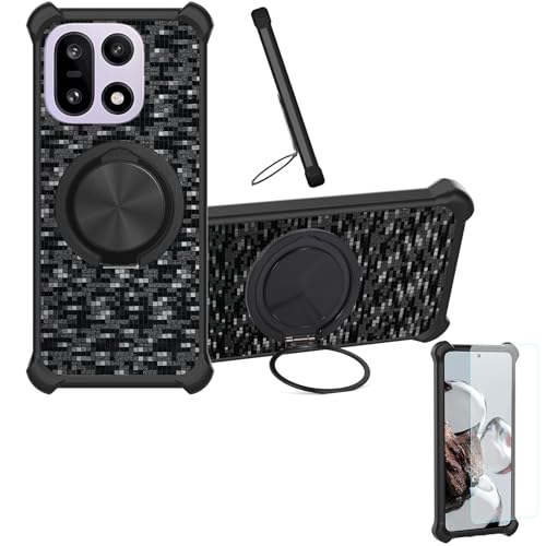 �Ή� Oneplus 15 �P�[�X Phone Case [1�� 9H+�d�x���� �K���X�t�B����][360°��]���X�^���h�A�}�O�l�b�g��]CX-11-HEI