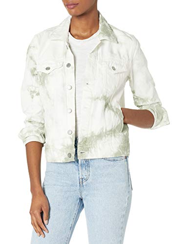 Lucky Brand Women's Tomboy Trucker Jacket, Desert Sage Tie Dye, Medium