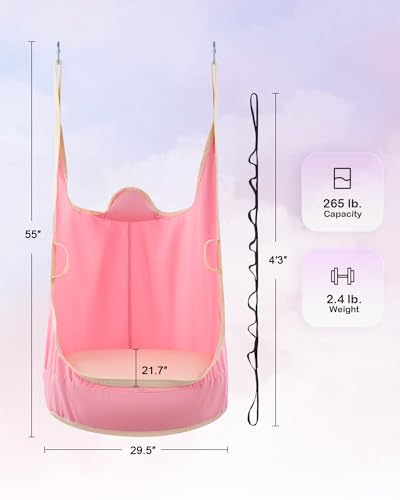 Co-Z Upgraded Kids Pod Swing, Hanging Pod Swing Chair With Inflatable Cushion, Child Hanging Hammock Swing For Indoor And Outdoor thumb #2