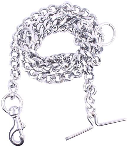 PSK PET MART Dog Metal Chain Leash Silver Heavy Weight, Dogs Leash Chain, Heavy Duty Dog Chain with Heavy Hook (L - 60inch) for Puppy and Medium Dogs (10 no. Chain) (B09Y6374TM) Amazon Price History, Amazon Price Tracker