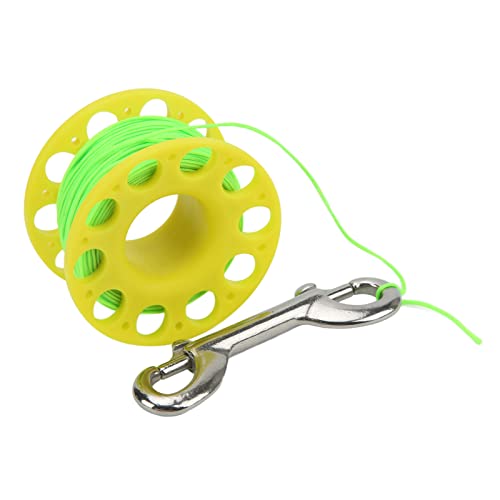 Xolsurg Diving Reel Lightweight High Strength Steel Rope for Underwater Exploration (Yellow)
