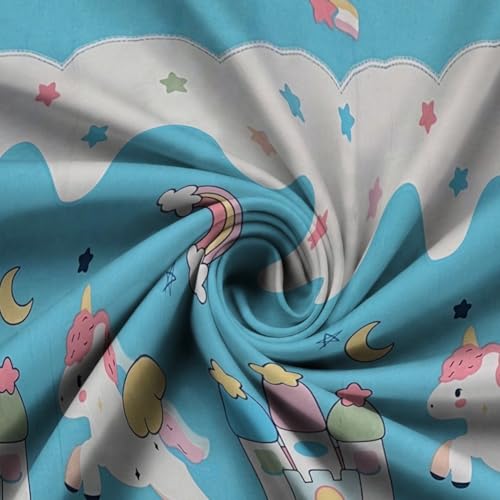 Image of Weave & Decor Printed Kids Bedsheets for King Size Bed 72x78x8 Inches, with 2 Pillow Covers 20x30 Inches for Longer Double Mattresses