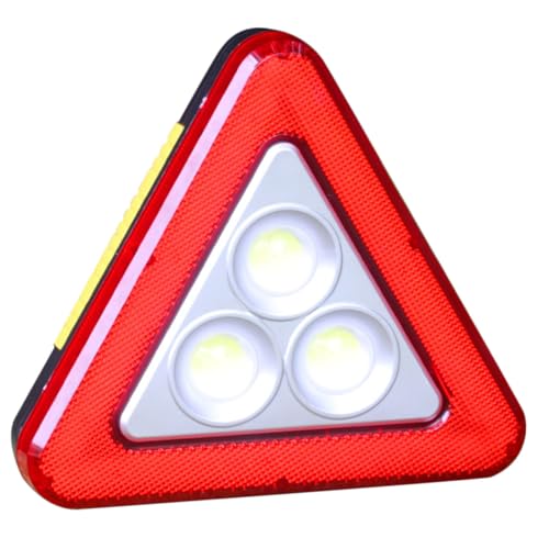 Triangle d'avertissement LED 13 cm pour pallier les pannes de voiture nocturnes