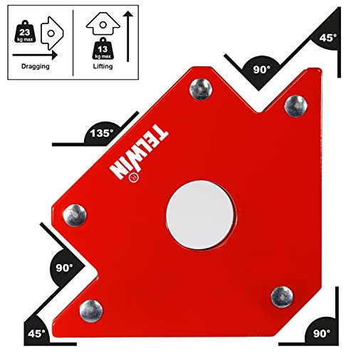 Magnetic Positioner - 23 kg BL 2 Pieces, Red - Image 3