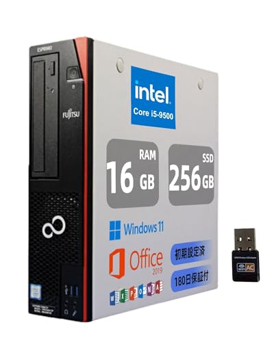 ESPRIMO D588 i5-9500/8GB/HD500GB/Office付 Amazon.co.jp: 【整備済み品】富士通 デスクトップPC ESPRIMO D588 第9