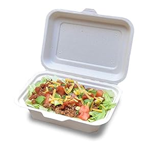 kazz、使い捨て弁当箱、包材、エコ容器　50個✖️10セット kazz、使い捨て弁当箱、包材、エコ容器 50個✖️10セット Amazon