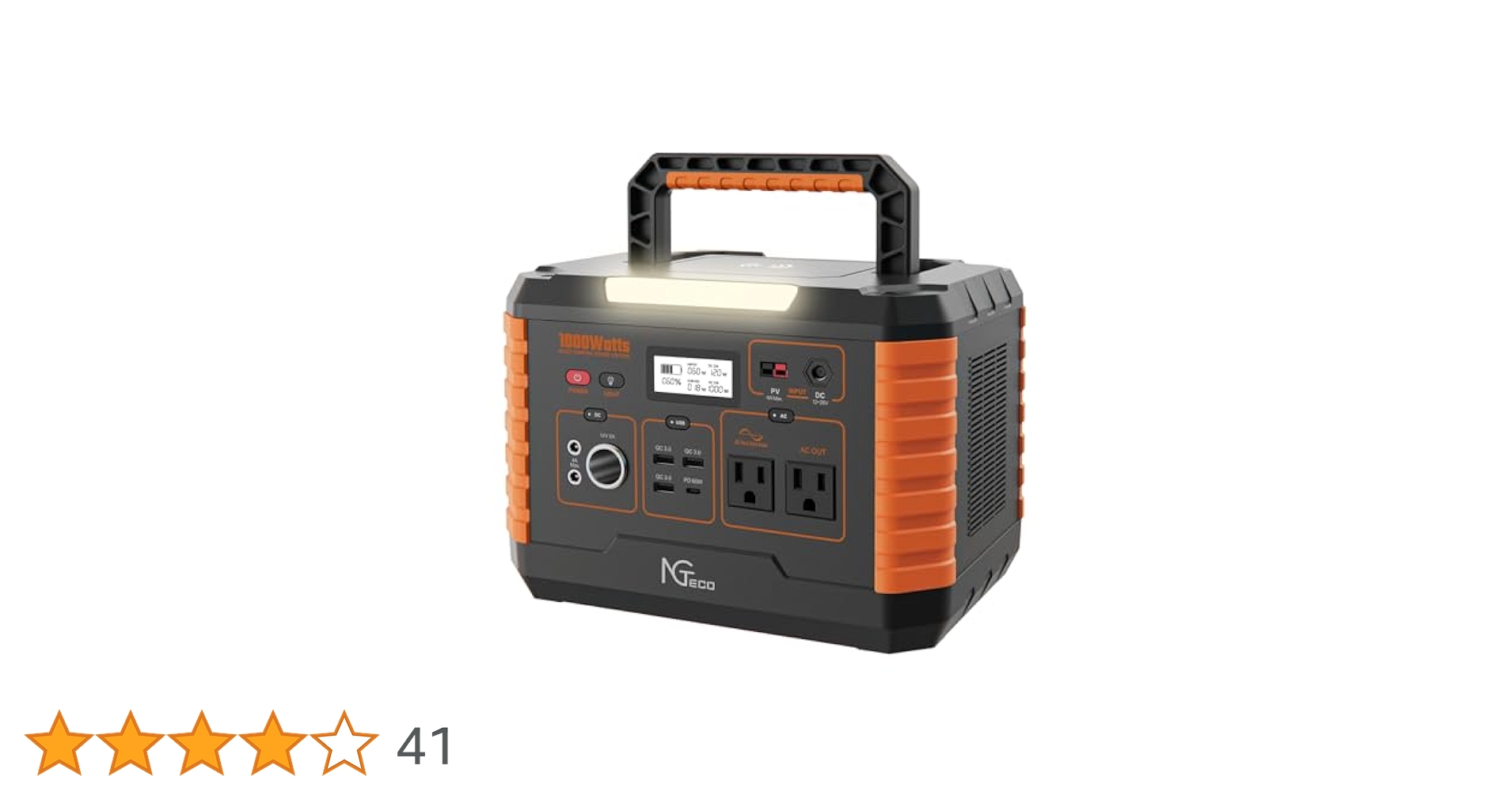 太助様　新品同様　NGeco 1000W ポータブル電源 Amazon.co.jp: NGTeco ポータブル電源1000W,家庭用 アウトドア用